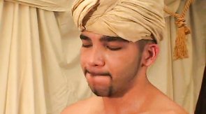 Tent butt-fucking with the horny sultan and his hot friend!