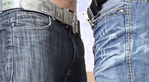 Nasty lovers do the blowjob in the light