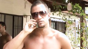 Juicy jock is sucking horny cock of his lover