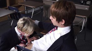 Young cocksuckers are giving heads for each other