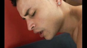 Submissive boyfriends sharing their partner's dick