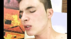 Sweet cocksuckers getting in hardcore action in bedroom.