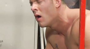 Hunk with hard dick fucks his boyfriend from behind