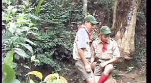 First-class lover is blowing hard dick of his mate!