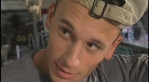 Two sexy twinks are comparing their poles in front each other