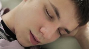 Astonishing innocent-looking gays sucking and swallowing