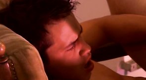 Sexy-looking lovers are giving heads for each other