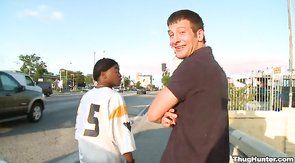 Sweet black guy is sucking tasty prick of his friend