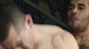 Tattooed tanned boyfriend fucks an awesome male