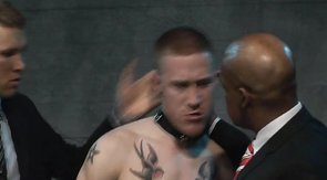 Tattooed buddy gets fucked by his interracial friends