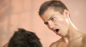 Three skinny young mates are getting into a hot threesome