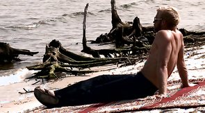 Passionate aesthetic sex with two muscled males