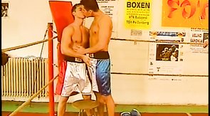 Sporty boyfriend is sucking a hard dong of his partner