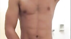 Indian Twink Strokes His Big Cock