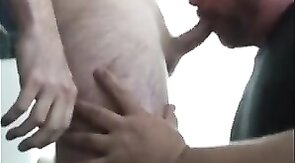 Daddy Bear Blowjob and Cum Swallow