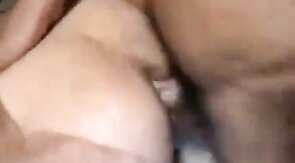 Bareback Black Amateur Takes Thick Sticky Cream Pie