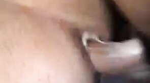 Bareback Black Amateur Takes Thick Sticky Cream Pie