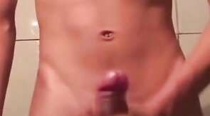 Twink Plays with His Toy on Webcam