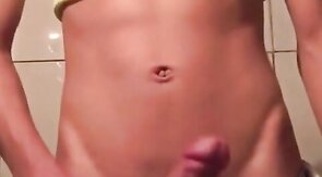 Twink Plays with His Toy on Webcam