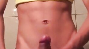 Twink Plays with His Toy on Webcam