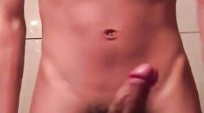 Twink Plays with His Toy on Webcam