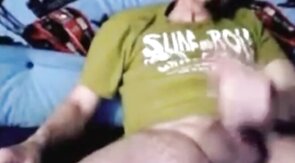 Big Dick Italian Guy Strokes His Huge Cock on Webcam