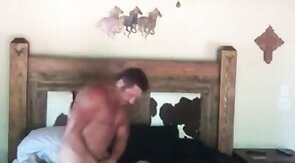 White Cowboy Breeds Black Jock Bareback