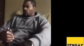 Thick Black Cock Masturbating to a Huge Orgasm