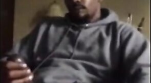 Thick Black Cock Masturbating to a Huge Orgasm