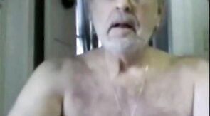 Old Gay Truck Driver Masturbates on Webcam