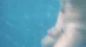Big-Cock Man Masturbates Outdoors: Underwater Cum Explosion!