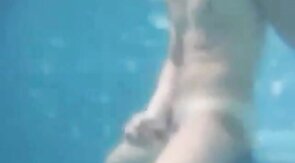 Big-Cock Man Masturbates Outdoors: Underwater Cum Explosion!