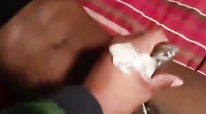 Black Stud Strokes His Massive Cock On Webcam