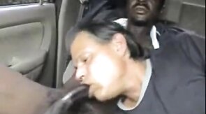 Outdoor Interracial Blowjob with a Big Cock