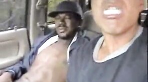 Outdoor Interracial Blowjob with a Big Cock