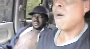 Outdoor Interracial Blowjob with a Big Cock