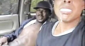 Outdoor Interracial Blowjob with a Big Cock