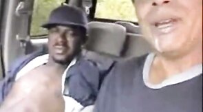 Outdoor Interracial Blowjob with a Big Cock