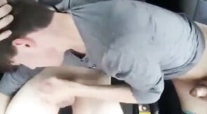 Big Cock Blowjob in the Car at a Public Park