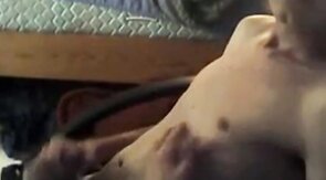 Skinny Twink's Big Cock Webcam Solo