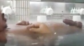 Japanese Sauna Bears Cum Together