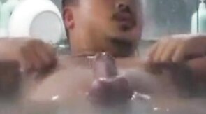 Japanese Sauna Bears Cum Together