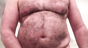 Bearded Daddy Jacks Off