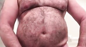 Bearded Daddy Jacks Off