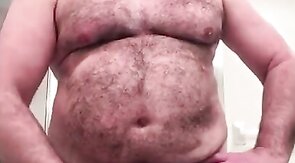 Bearded Daddy Jacks Off