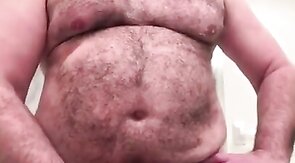 Bearded Daddy Jacks Off