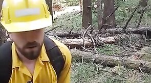 Wildfire Worker's Outdoor Masturbation Solo