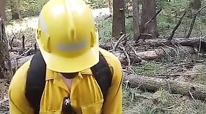 Wildfire Worker's Outdoor Masturbation Solo