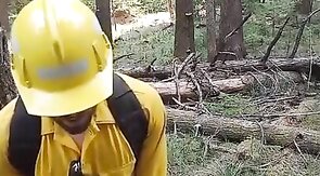 Wildfire Worker's Outdoor Masturbation Solo