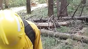 Wildfire Worker's Outdoor Masturbation Solo